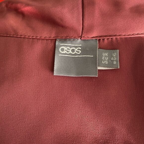 ASOS Coral Pink Double Breasted Soft Shell Blazer - Picture 5 of 10